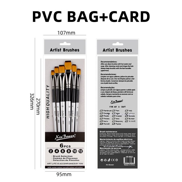 Acrylic Paint Painting Nylon Brush package size