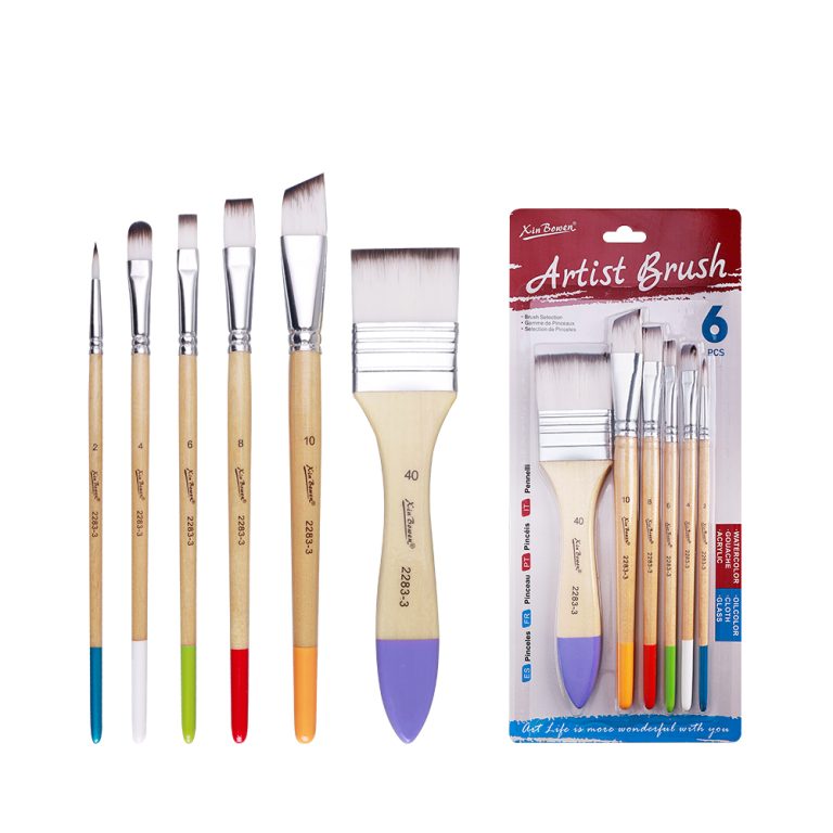 Natural Wood Colour End Artist Paintbrush