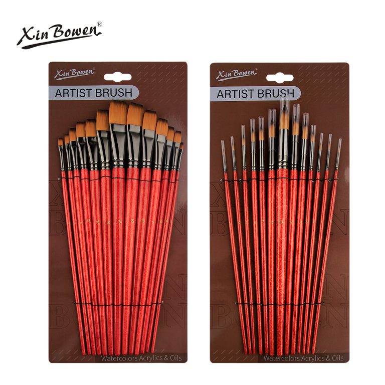 Xinbowen Tea color paintbrushes set (4)