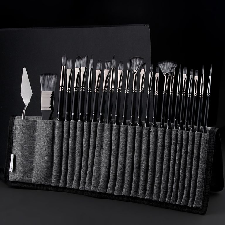 real picture of paintbrushes set