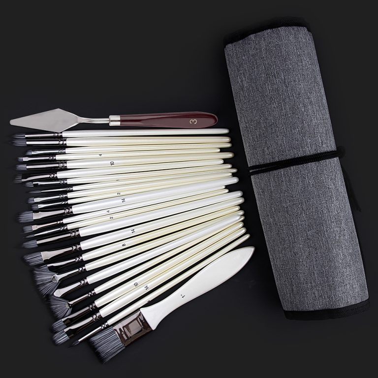 25pieces paintbrushes set with palette knife painting knife (4)