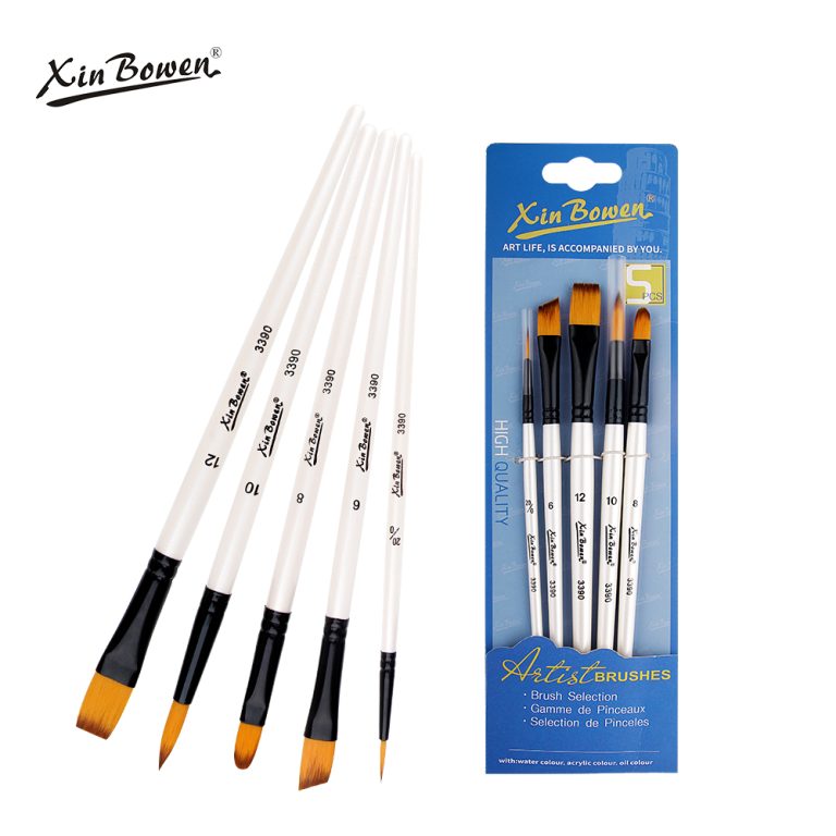 paintbrush pearl white art brush mixed type brush (2)