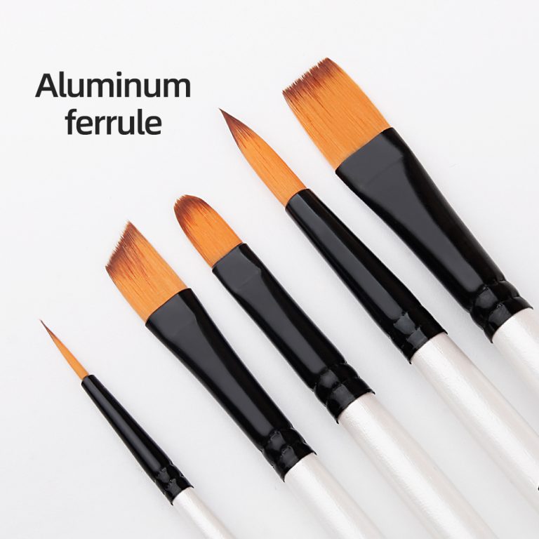 paintbrush pearl white art brush mixed type brush (6)