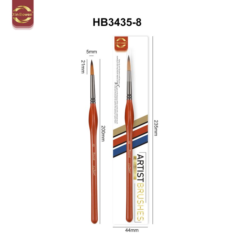 xinbowen triangular handle orange color detail paintbrush (10)