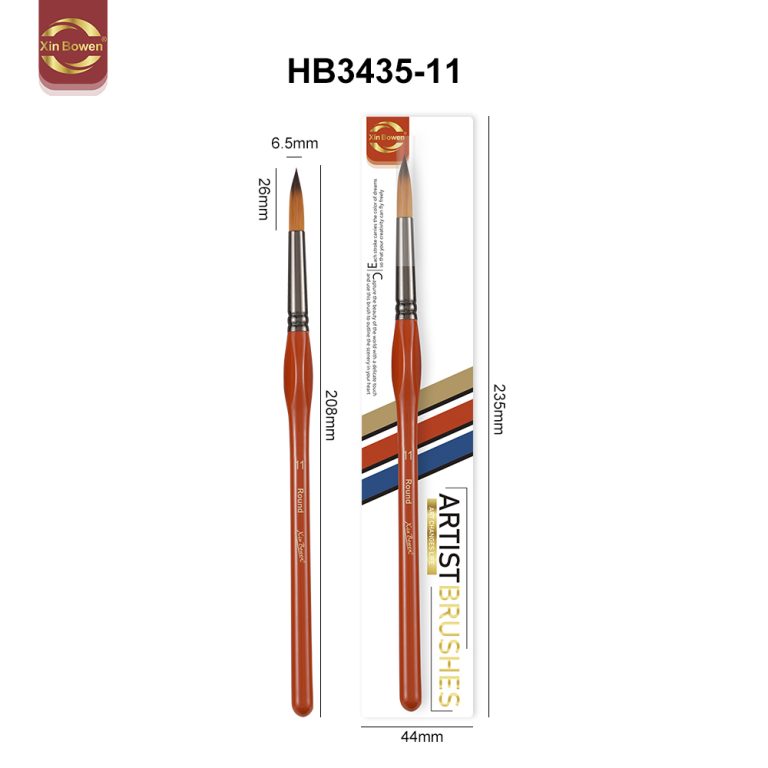 xinbowen triangular handle orange color detail paintbrush (13)