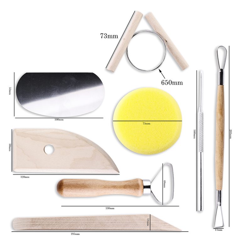 pottery sponge tools set